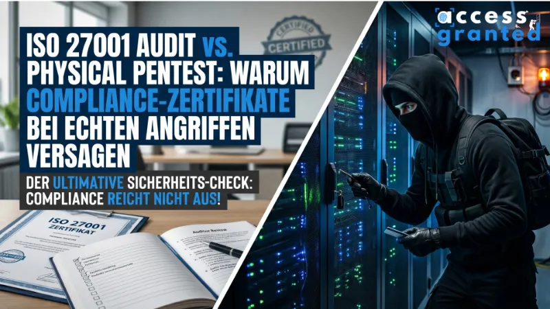 ISO 27001 Audit vs. Physical Pentest: Warum Compliance-Zertifikate bei echten Angriffen versagen