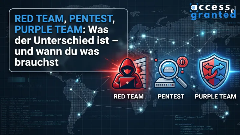 Red Team, Pentest, Purple Team: Was der Unterschied ist – und wann du was brauchst